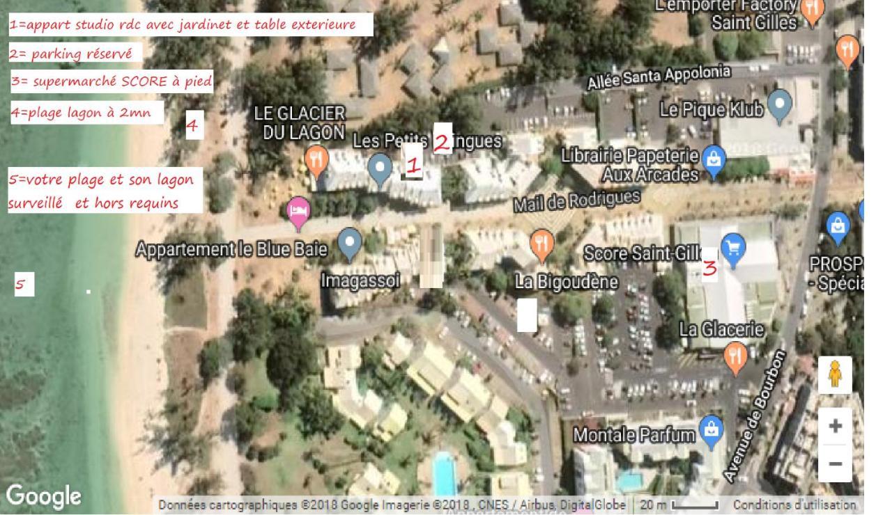 A Pied Dans L'Eau Διαμέρισμα Saint-Gilles-les Bains Εξωτερικό φωτογραφία